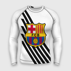 Рашгард мужской Barcelona черно белые полосы, цвет: 3D-принт