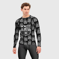 Рашгард мужской Barcelona лапы лес, цвет: 3D-принт — фото 2