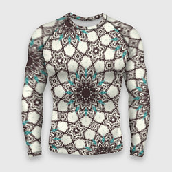 Мужской рашгард Калейдоскоп из цветочных звезд