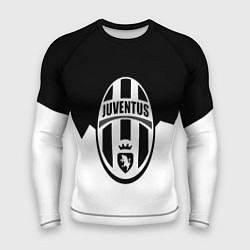 Мужской рашгард Ювентус черно белая геометрия