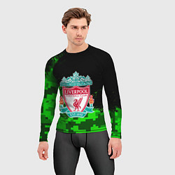 Рашгард мужской Ливерпуль камуфляж краски, цвет: 3D-принт — фото 2