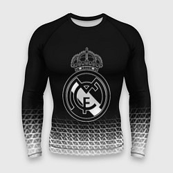 Рашгард мужской Реал Мадрид текстура геометрия, цвет: 3D-принт