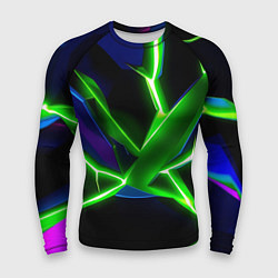 Рашгард мужской Green glow, цвет: 3D-принт