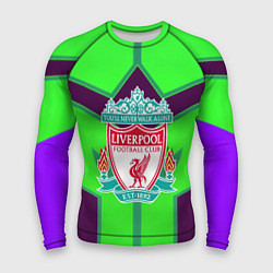 Рашгард мужской Liverpool геометрия текстура спорт, цвет: 3D-принт