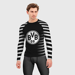 Рашгард мужской Ювентус геометрия полосы, цвет: 3D-принт — фото 2