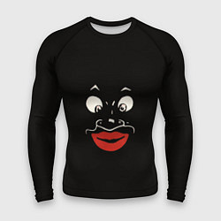 Рашгард мужской Black face, цвет: 3D-принт