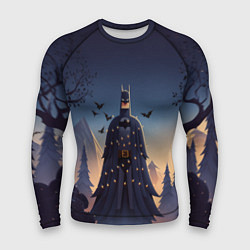 Рашгард мужской Новогодний Бэтмен, цвет: 3D-принт