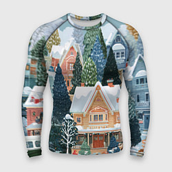 Мужской рашгард Новогодний елочный двор