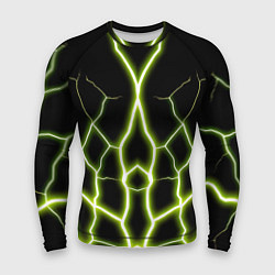 Мужской рашгард Color green black