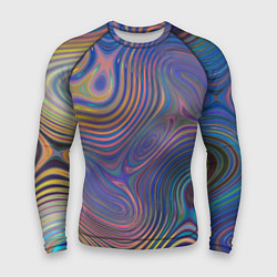 Рашгард мужской Абстрактная рябь, цвет: 3D-принт