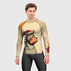 Рашгард мужской Задумчивая лошадь, цвет: 3D-принт — фото 2