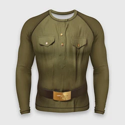 Рашгард мужской Униформа солдата, цвет: 3D-принт