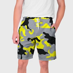 Мужские шорты Yellow & Grey Camouflage