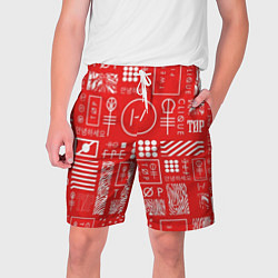 Шорты на шнурке мужские 21 Pilots: Fairly Local, цвет: 3D-принт