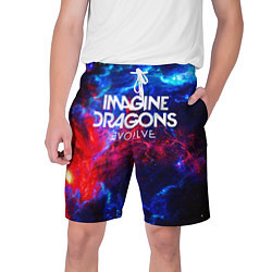 Шорты на шнурке мужские IMAGINE DRAGONS, цвет: 3D-принт