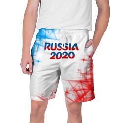 Шорты на шнурке мужские Россия, цвет: 3D-принт