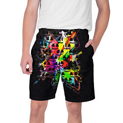 Шорты на шнурке мужские MARSMELLO, цвет: 3D-принт