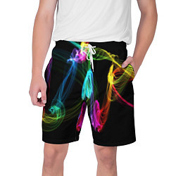 Шорты на шнурке мужские НЕОНОВЫЙ ДЫМ, цвет: 3D-принт