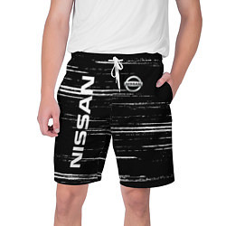 Шорты на шнурке мужские NISSAN, цвет: 3D-принт