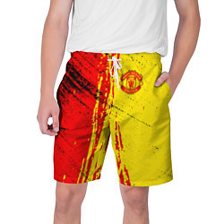 Шорты на шнурке мужские Manchester United Дьяволы, цвет: 3D-принт