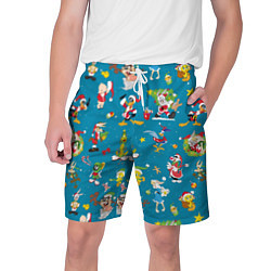 Шорты на шнурке мужские Looney Tunes Christmas, цвет: 3D-принт