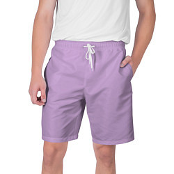 Мужские шорты Глициниевый цвет без рисунка