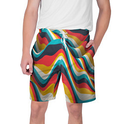Мужские шорты Цветные волны