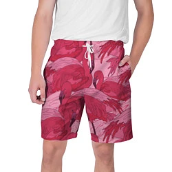 Мужские шорты Розовые фламинго