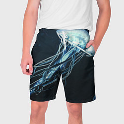 Шорты на шнурке мужские Рисунок медуза, цвет: 3D-принт