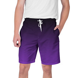 Шорты на шнурке мужские Ночной градиент Фиолетовый, цвет: 3D-принт