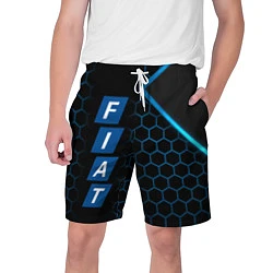 Шорты на шнурке мужские FIAT BLUE SPORT ФИАТ СПОРТ, цвет: 3D-принт