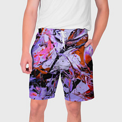 Шорты на шнурке мужские Color abstraction Pattern Vanguard, цвет: 3D-принт