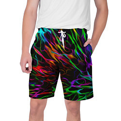 Шорты на шнурке мужские Neon pattern Vanguard, цвет: 3D-принт