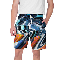 Шорты на шнурке мужские Abstraction expressive pattern, цвет: 3D-принт