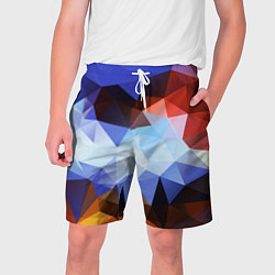 Мужские шорты Абстрактный цветной узор из треугольников Abstract