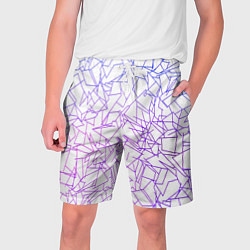 Шорты на шнурке мужские Geometric Distortion, цвет: 3D-принт