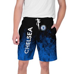 Шорты на шнурке мужские Chelsea пламя, цвет: 3D-принт