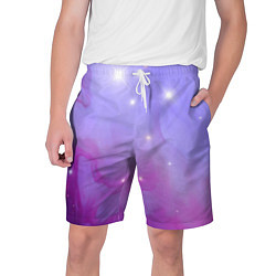 Шорты на шнурке мужские Космическое одеяло, цвет: 3D-принт