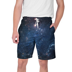 Шорты на шнурке мужские Молчаливый космос, цвет: 3D-принт