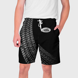 Шорты на шнурке мужские Land Rover tire tracks, цвет: 3D-принт