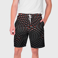 Шорты на шнурке мужские Imitation snake skin - pattern, цвет: 3D-принт