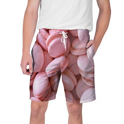 Шорты на шнурке мужские Красные и розовые кексы, цвет: 3D-принт