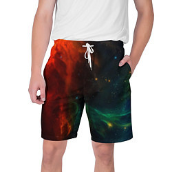 Шорты на шнурке мужские Двуликий космос, цвет: 3D-принт