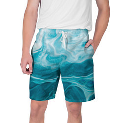 Шорты на шнурке мужские Морской бриз, цвет: 3D-принт