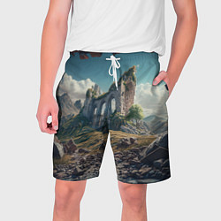 Мужские шорты Руины от нейросети