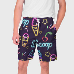 Мужские шорты Неоновые надписи sweet scoop