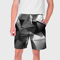 Шорты на шнурке мужские Geometry grey ship, цвет: 3D-принт