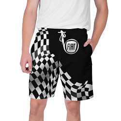 Шорты на шнурке мужские Fiat racing flag, цвет: 3D-принт