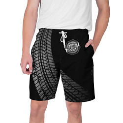 Шорты на шнурке мужские Chrysler tire tracks, цвет: 3D-принт