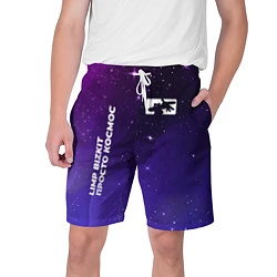 Шорты на шнурке мужские Limp Bizkit просто космос, цвет: 3D-принт